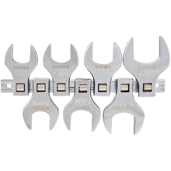 Gourmetgalley 0.5 in. Drive Jumbo SAE Crowfoot Wrench Set - 7 Piece GO3658276 - main